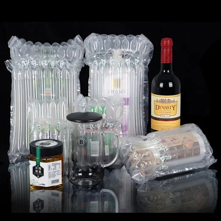 Manufacturer Supply Wine Fruit Food Coffee Inflatable Padded Air Bubble Bag Inflatable Shockproof Stock