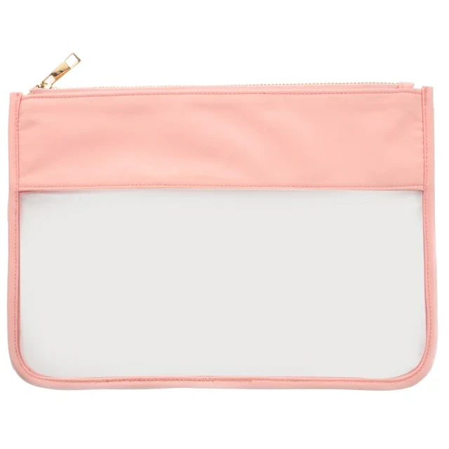 RTS Stock Nylon Girls Durable Colorful Simple School Bag Holder Storage Pouch Bag Gift Cute Marker Pen Classic Slim Pencil Case