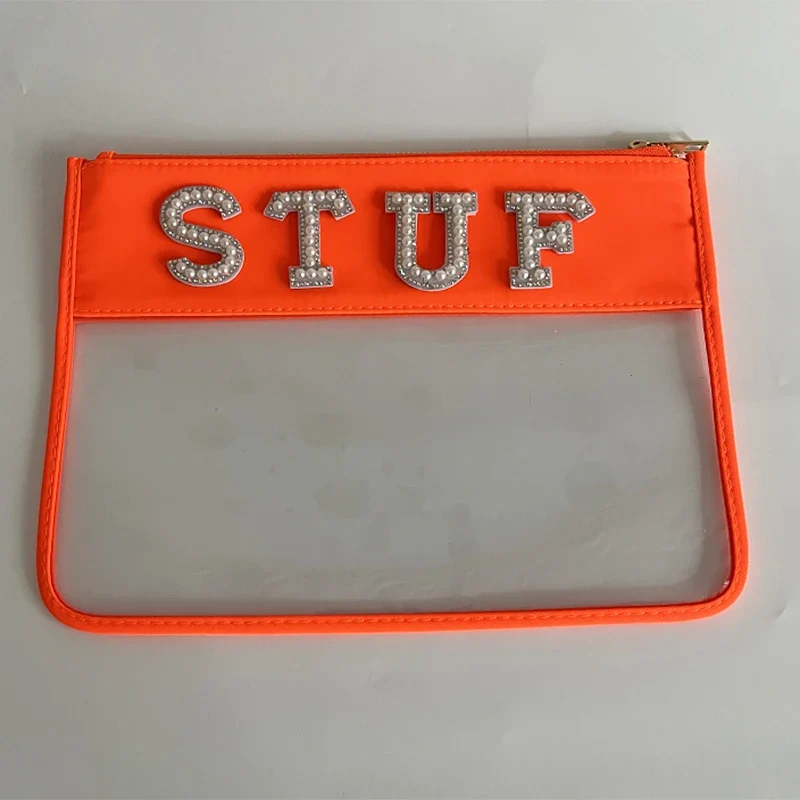 RTS Stock Nylon Girls Durable Colorful Simple School Bag Holder Storage Pouch Bag Gift Cute Marker Pen Classic Slim Pencil Case