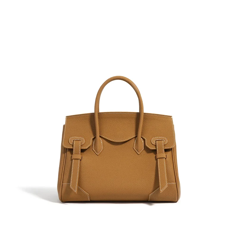 Autumn Winter Togo Top Cowhide Platinum Bag Stylish Luxury Crossbody Commuting Handbag Tote Versatile Leather Lining for Gifts