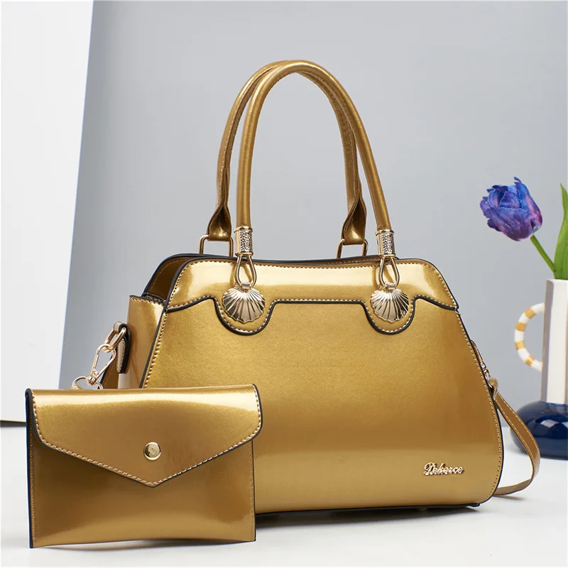 New Arrival Large Capacity Women's PU Casual Tote Bag Cross Body Style with Zipper Closure Lady's Handbag