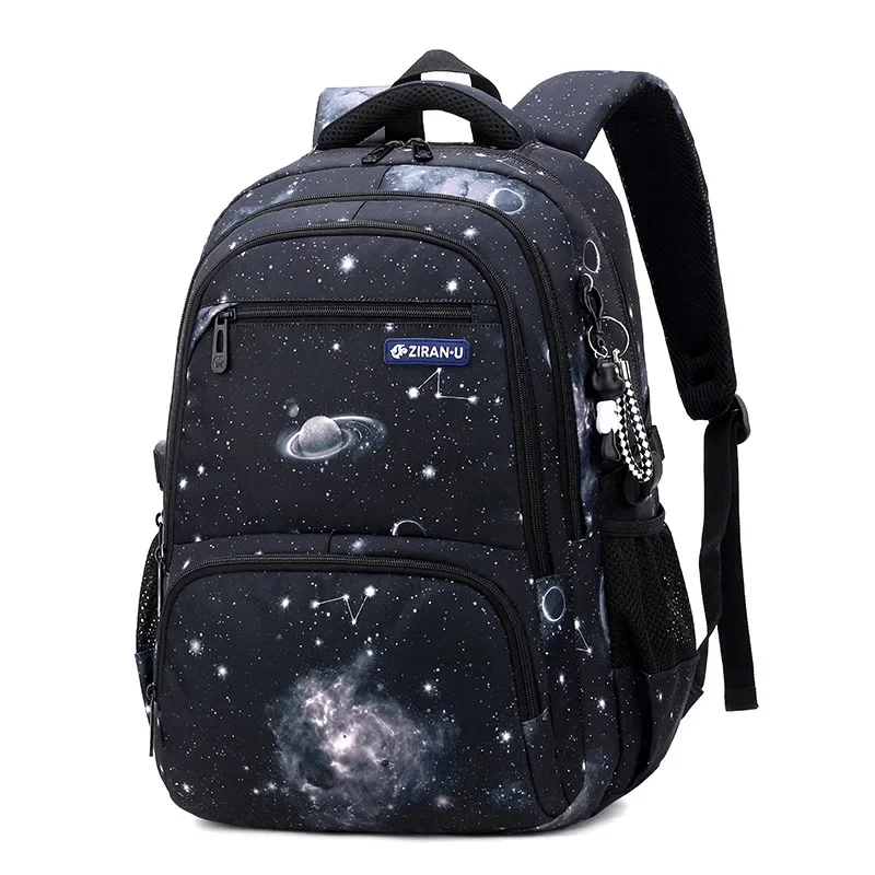 Fashionable Unisex Student Backpack Waterproof Stylish Mochilas with Zipper Closure Personalized School Bag for Students Babies