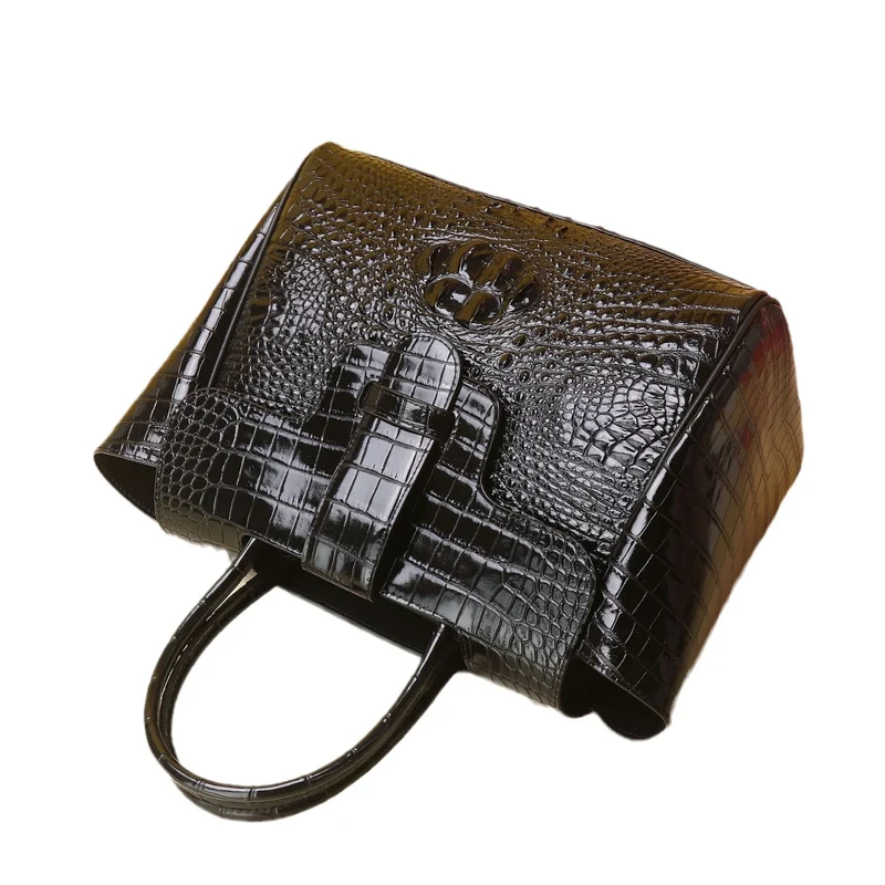 2025 New Luxury Trendy High Quality Crocodile Pattern Shoulder Bag for Women, Large Capacity Fashionable Handbag