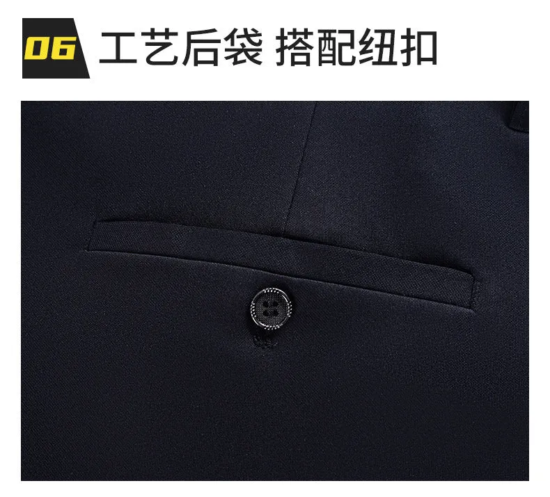 Business Casual Pants Men's Vertical Straight Dress Men's Spring and Summer Loose plus size Non-ironing Long Pants Stretch Pants