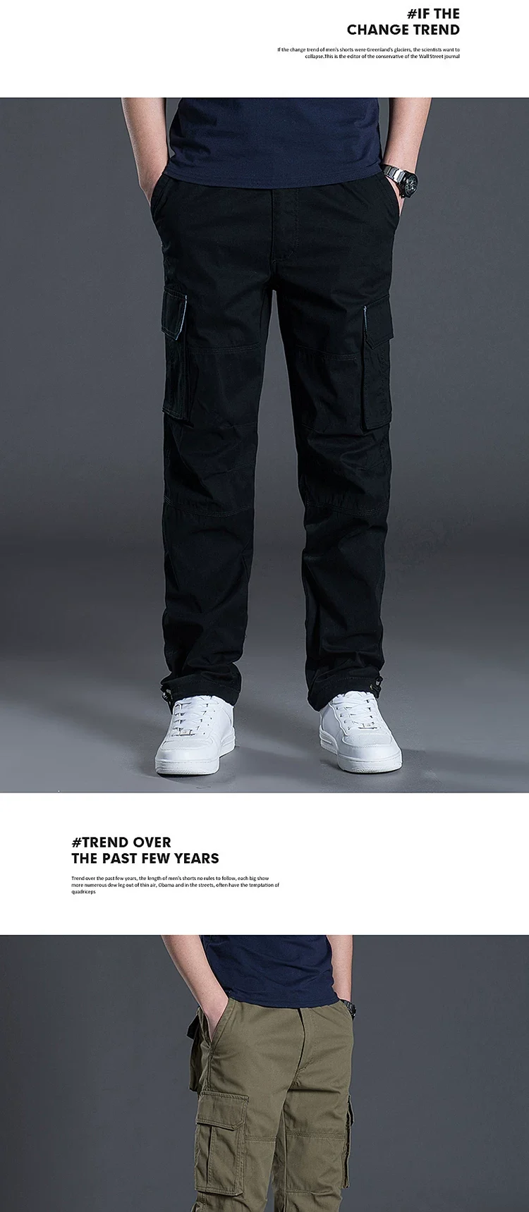Wholesale overseas overalls men's pants casual overalls labor protection wear-resistant straight loose spring and autumn casual pants multi-pocket