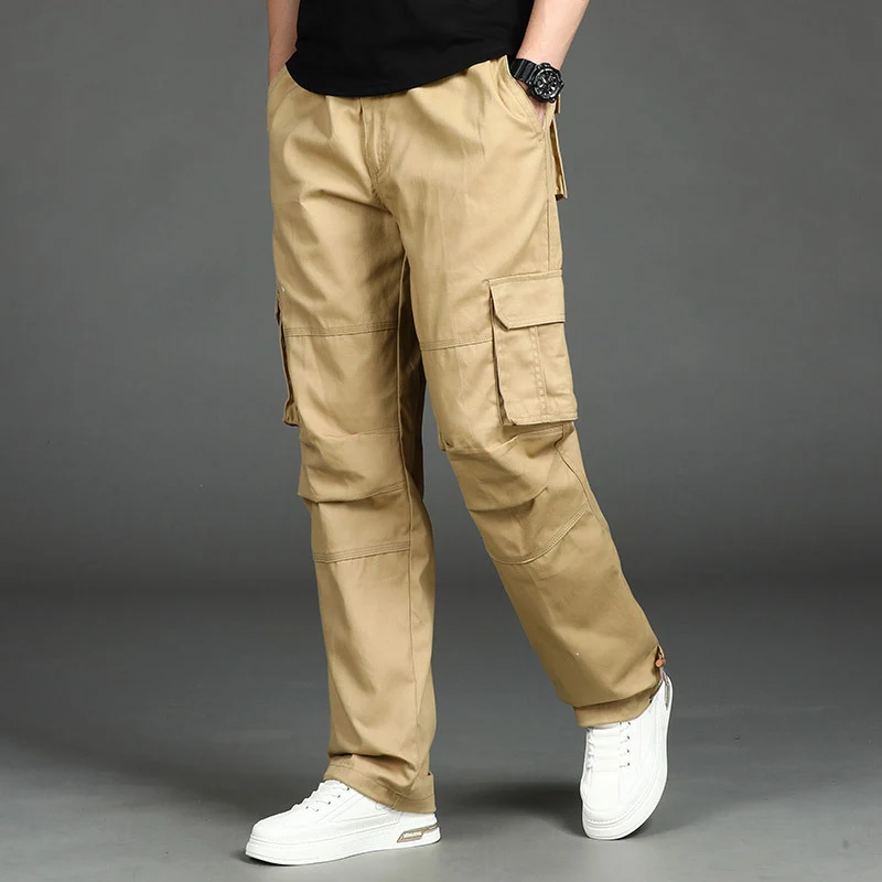 Wholesale overseas overalls men's pants casual overalls labor protection wear-resistant straight loose spring and autumn casual pants multi-pocket
