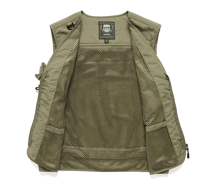 Four Seasons Photography Tooling Multi-Pocket Quick-Dry Vest Safety Waistcoat Logo Printing Men's and Women's Wear