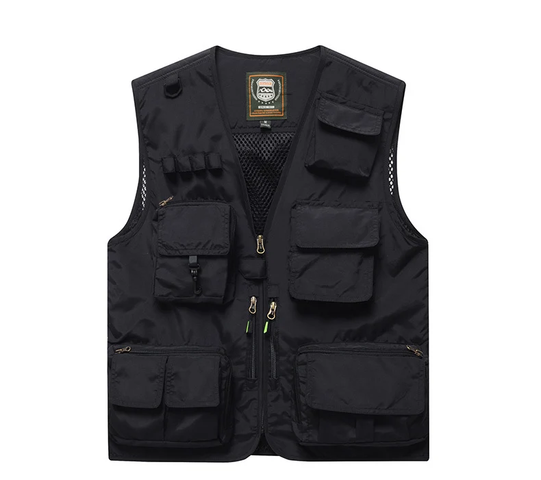 Four Seasons Photography Tooling Multi-Pocket Quick-Dry Vest Safety Waistcoat Logo Printing Men's and Women's Wear