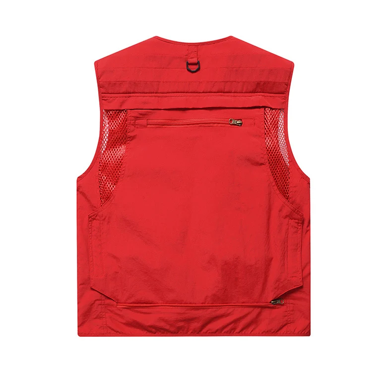 Four Seasons Photography Tooling Multi-Pocket Quick-Dry Vest Safety Waistcoat Logo Printing Men's and Women's Wear