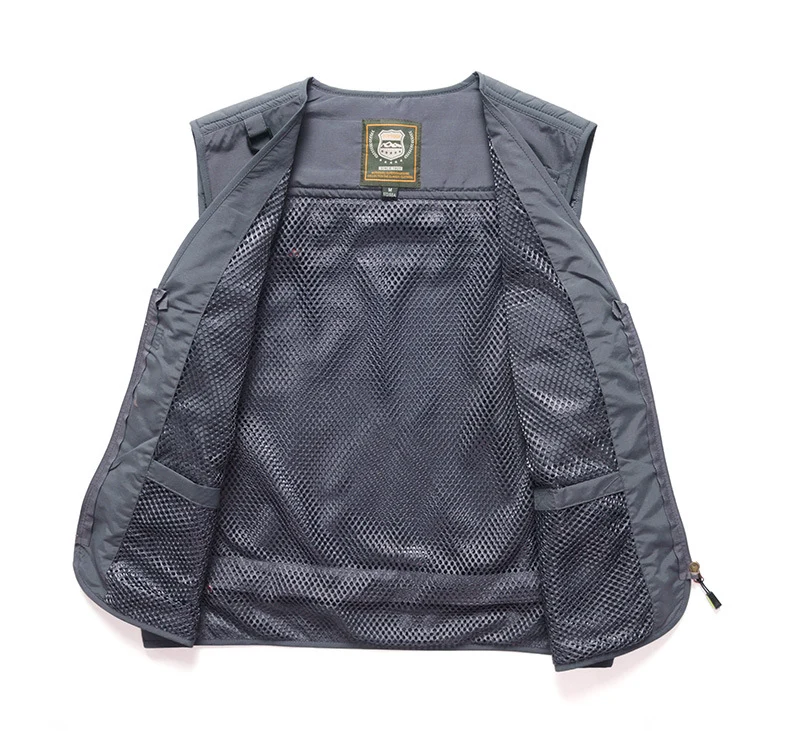 Four Seasons Photography Tooling Multi-Pocket Quick-Dry Vest Safety Waistcoat Logo Printing Men's and Women's Wear