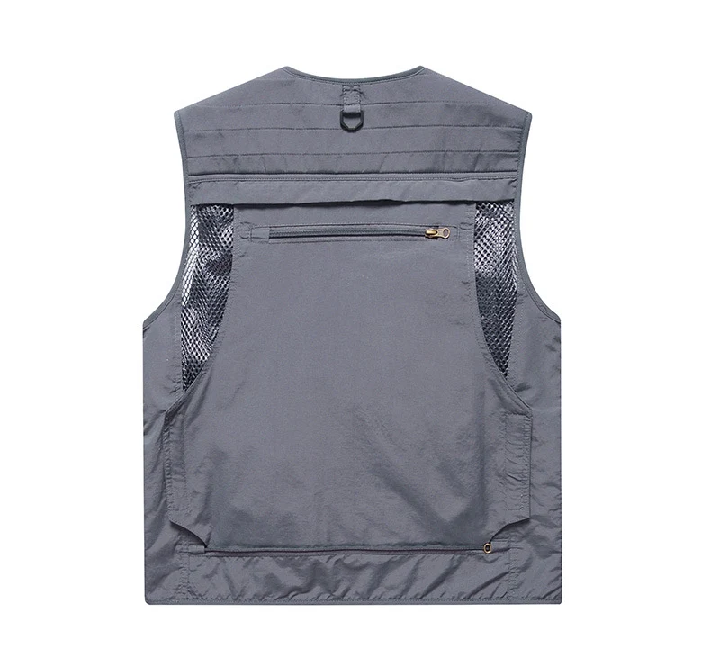 Four Seasons Photography Tooling Multi-Pocket Quick-Dry Vest Safety Waistcoat Logo Printing Men's and Women's Wear
