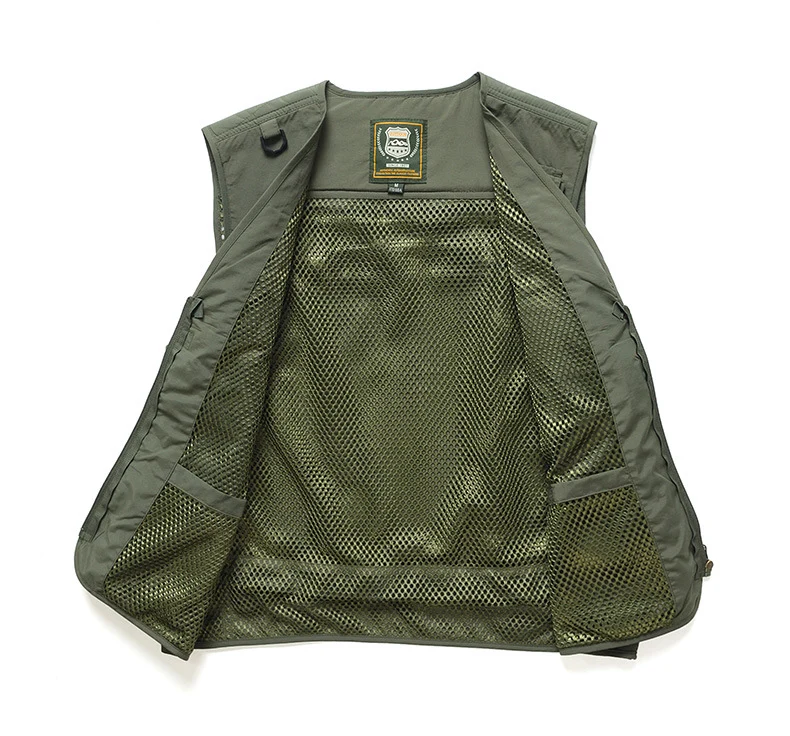 Four Seasons Photography Tooling Multi-Pocket Quick-Dry Vest Safety Waistcoat Logo Printing Men's and Women's Wear