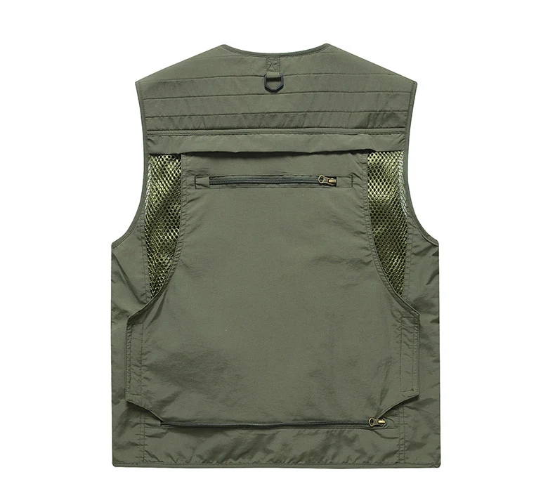 Four Seasons Photography Tooling Multi-Pocket Quick-Dry Vest Safety Waistcoat Logo Printing Men's and Women's Wear