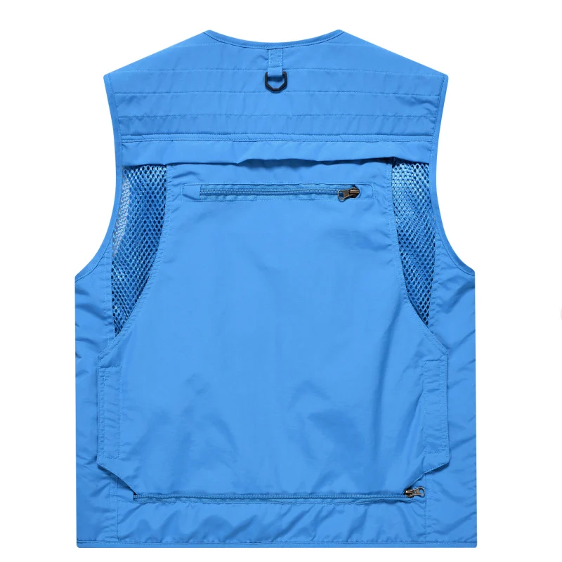 Four Seasons Photography Tooling Multi-Pocket Quick-Dry Vest Safety Waistcoat Logo Printing Men's and Women's Wear