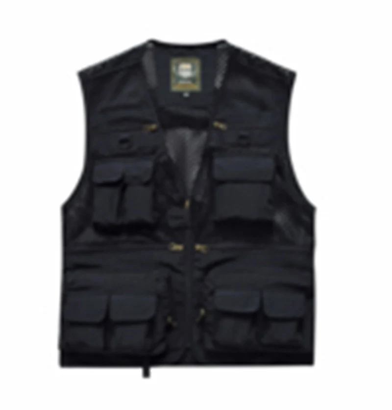 Four Seasons Photography Tooling Multi-Pocket Quick-Dry Vest Safety Waistcoat Logo Printing Men's and Women's Wear