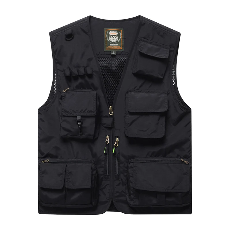 Four Seasons Photography Tooling Multi-Pocket Quick-Dry Vest Safety Waistcoat Logo Printing Men's and Women's Wear