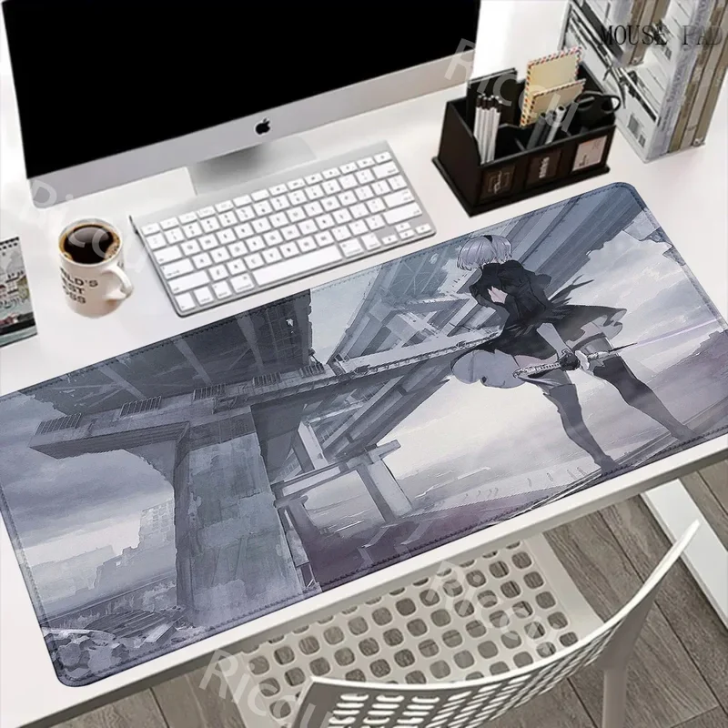 Game NieR:Automata 2B Larger Mousepad Xxl Gaming Keyboard Computer Desk Mat Accessories Game Mouse Pad Office Carpet BigMousepad