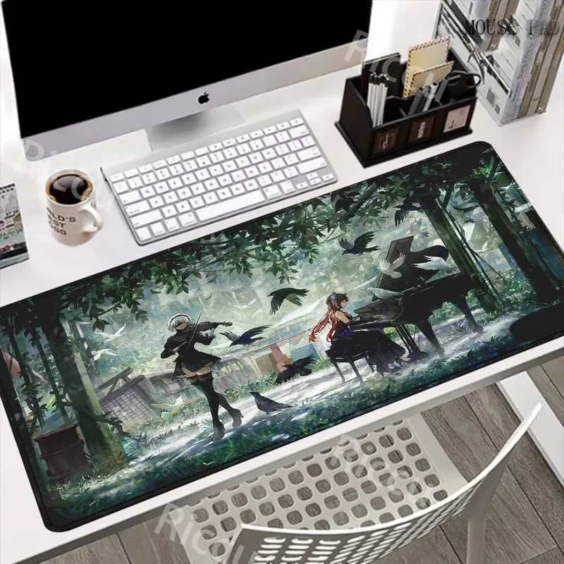 Game NieR:Automata 2B Larger Mousepad Xxl Gaming Keyboard Computer Desk Mat Accessories Game Mouse Pad Office Carpet BigMousepad