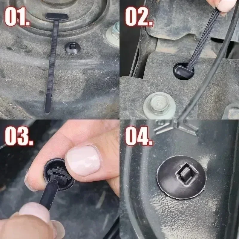 Self-Locking Clip Multi-Purpose General Purpose Nylon Cable Tie Auto Fasteners Screws Replacement Clips Car Accessories 1-40 Pcs
