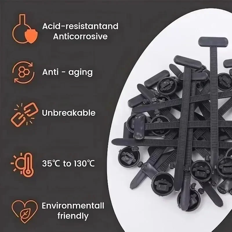 Self-Locking Clip Multi-Purpose General Purpose Nylon Cable Tie Auto Fasteners Screws Replacement Clips Car Accessories 1-40 Pcs