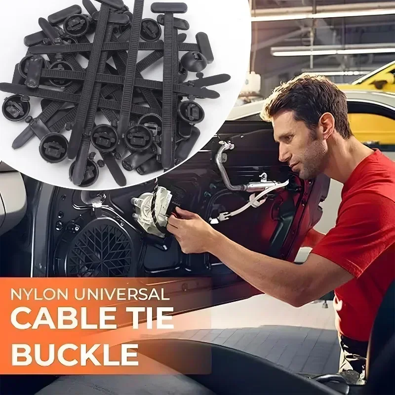 Self-Locking Clip Multi-Purpose General Purpose Nylon Cable Tie Auto Fasteners Screws Replacement Clips Car Accessories 1-40 Pcs