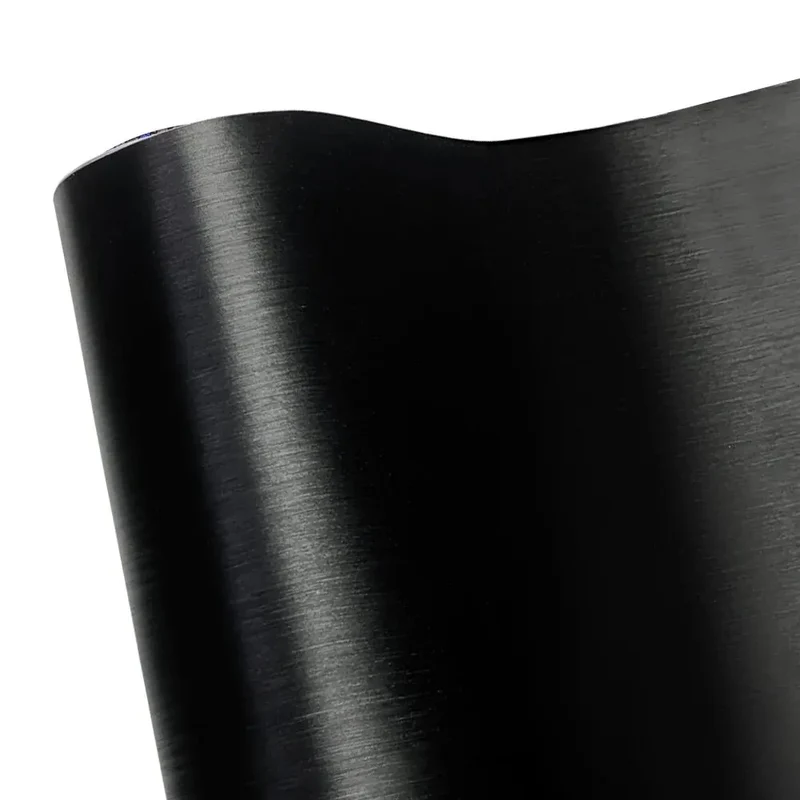 Car Stickers Brushed Aluminum Vinyl Film Car Wrapping Waterproof Air Free Bubble Decal Stickers for Motorcycle Car Accessories