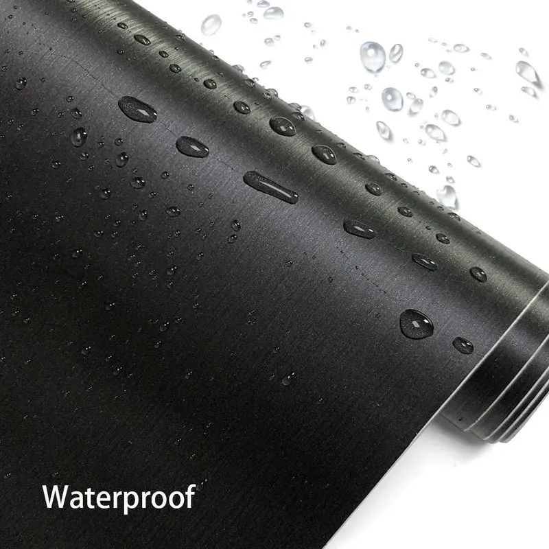 Car Stickers Brushed Aluminum Vinyl Film Car Wrapping Waterproof Air Free Bubble Decal Stickers for Motorcycle Car Accessories