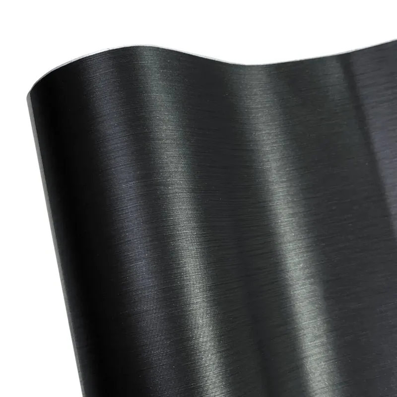 Car Stickers Brushed Aluminum Vinyl Film Car Wrapping Waterproof Air Free Bubble Decal Stickers for Motorcycle Car Accessories