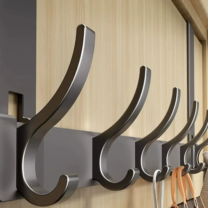 Door Behind Hook Storage Wall Hanging Clothes Hanger Coat Hook Punch-free Hanger Bedroom Kitchen Organizer Quick Installation