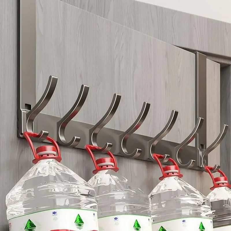Door Behind Hook Storage Wall Hanging Clothes Hanger Coat Hook Punch-free Hanger Bedroom Kitchen Organizer Quick Installation