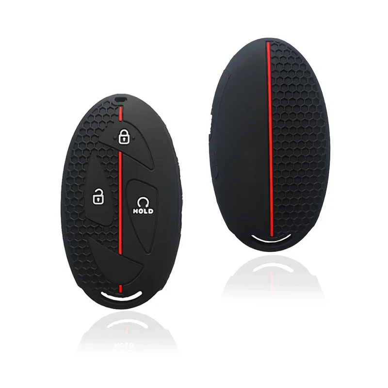 New Type Silicone Smart Key Cover Case for Hyundai Tucson Elantra Kona 3 Buttons Remote Keys 2023-2025 Car Accessories