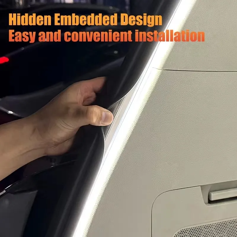 LED Trunk Lighting Lights Dynamic Flowing Flexible Light Strip On/Off Scanning Atmosphere Lamp Waterproof for Car Accessories