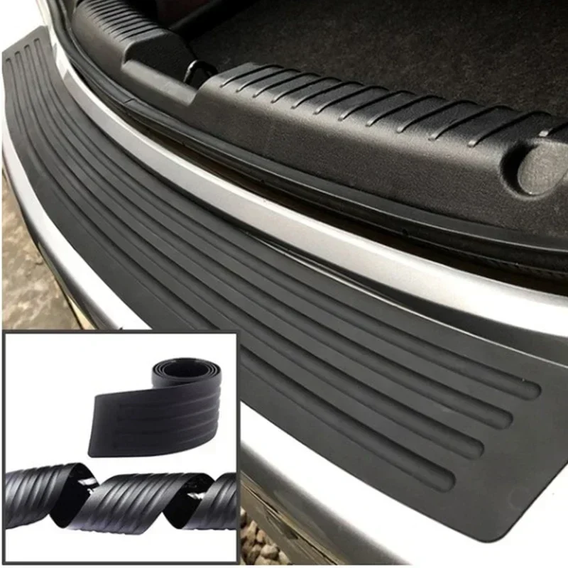 NEW Universal Car Trunk Door Sill Plate Protector Rear Bumper Guard Rubber Mouldings Pad Trim Cover Strip Car Accessories