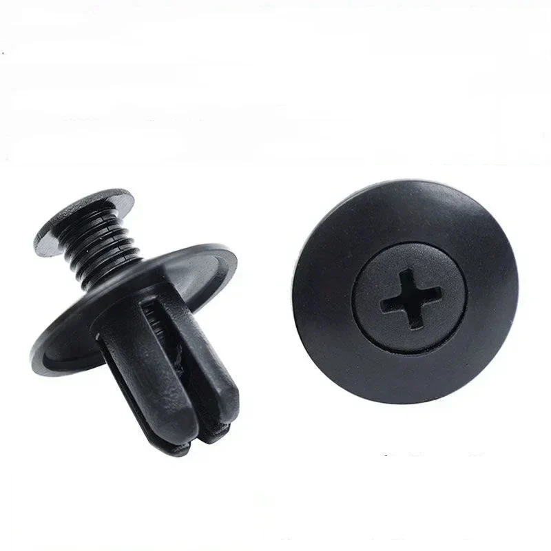20-100pcs Plastic Rivets Fasteners Screw 8mm Car Bumper Fender Trim Panel Retainer Fasteners Clips Car Accessories