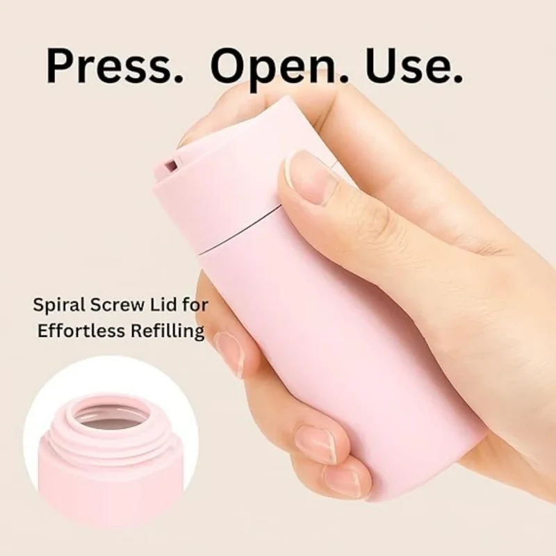 5pcs Travel Cream Dispenser Bottles Set Travel Bottles Toiletry Containers Set, TSA Approved, Travel Essentials