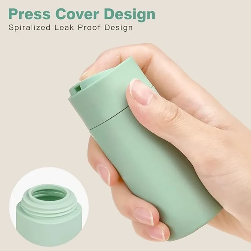 5pcs Travel Cream Dispenser Bottles Set Travel Bottles Toiletry Containers Set, TSA Approved, Travel Essentials