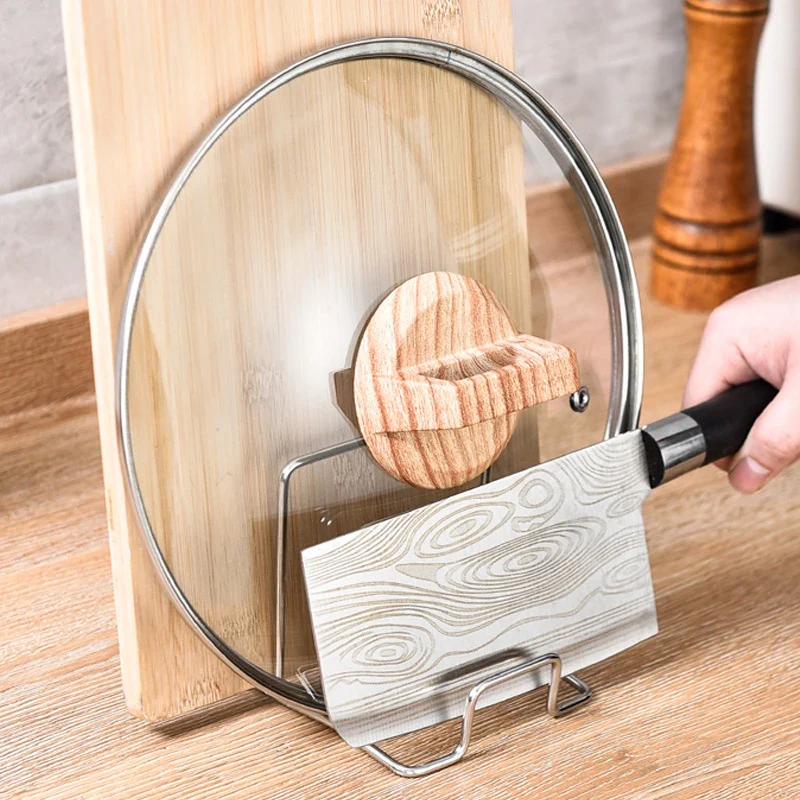 1PC Rack Shelf Stand Multi Layer Space Saving Rustproof Cutting Board Practical Kitchen Organizer Pot Lid Holder Iron Art Home