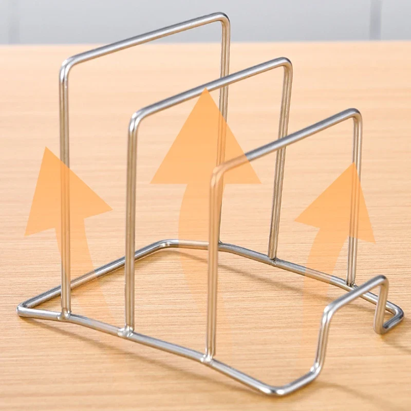 1PC Rack Shelf Stand Multi Layer Space Saving Rustproof Cutting Board Practical Kitchen Organizer Pot Lid Holder Iron Art Home