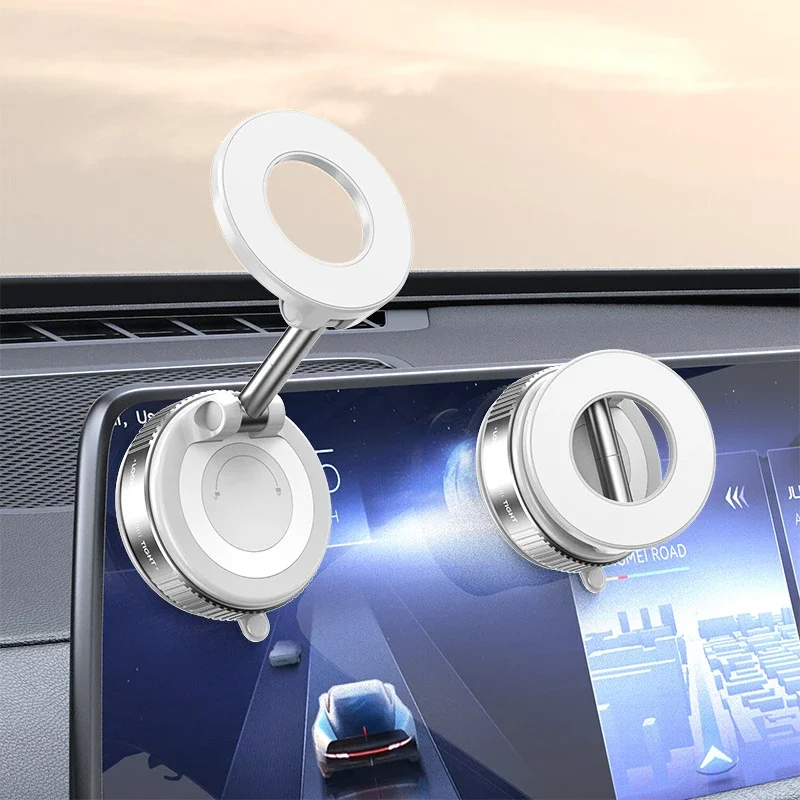 Magnetic Car Phone Holder 360 Degree Rotation Vacuum Adsorption Strong Suction Holder for Mobile PhoneCar Bracket Universal New