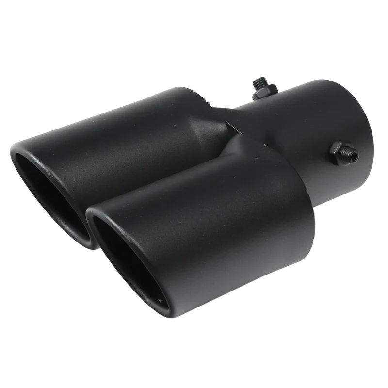 Universal Dual Exhaust Tip Stainless Steel Slant Cut Tip for Car Exhaust Pipe Extension Modification Decoration Muffler Tailpipe
