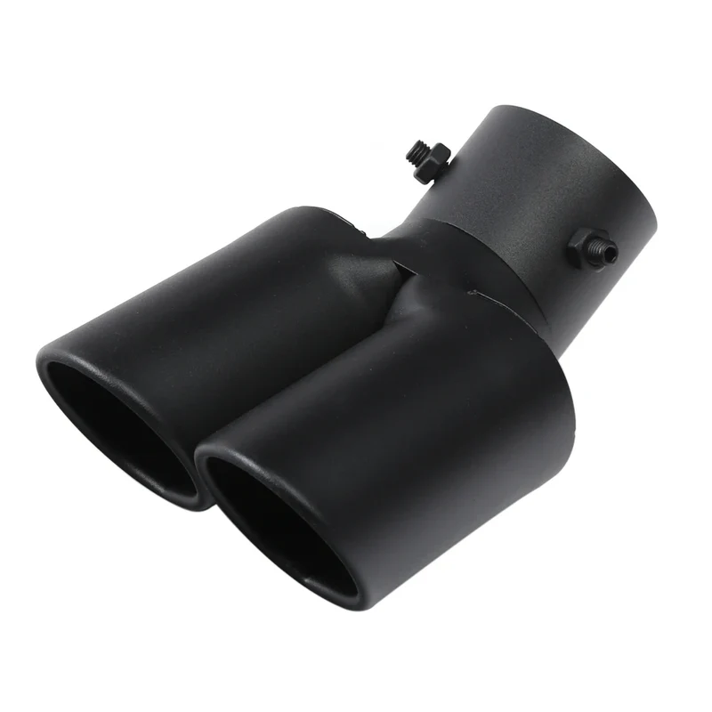 Universal Dual Exhaust Tip Stainless Steel Slant Cut Tip for Car Exhaust Pipe Extension Modification Decoration Muffler Tailpipe
