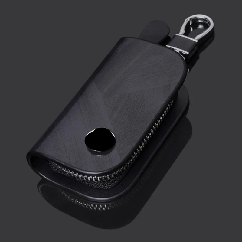 Universal Car Key Bag Cover Case Leather Key Wallet For Opel Chevrolet Jeep Hyundai Ford Mazda Nissan Infiniti Car Accessories