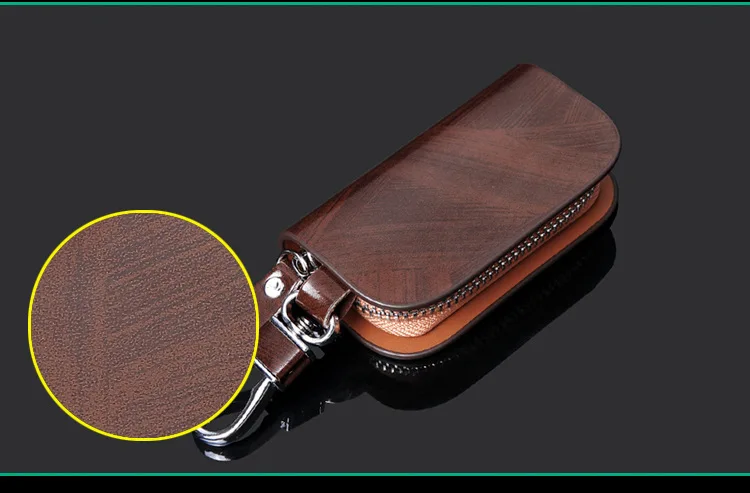 Universal Car Key Bag Cover Case Leather Key Wallet For Opel Chevrolet Jeep Hyundai Ford Mazda Nissan Infiniti Car Accessories
