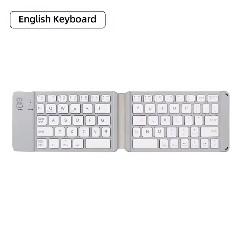 Mini Keyboard Wireless Folding Keyboard Bluetooth Foldable Keyboard With Touchpad for Windows Android iPad Phone PC Rechargeable