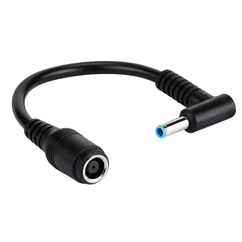 7.4x5.0mm to 4.5x3.0mm Tip DC Power Adapter Charger Connector for HP Laptop Stream Spectre Pavilion Envy Elitebook Split Chrome