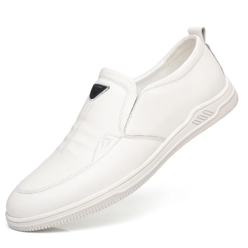 Summer Leather Shoes for Men, Casual Hollow Breathable Clogs, Soft Sole, Soft Mesh Shoes, Foreign Style Men's Shoes, Drop Shipping