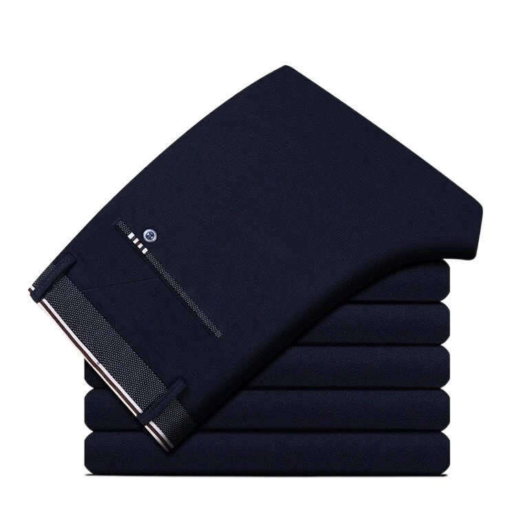 28-40 Summer New Men's Casual Pants Slim-fit Elastic Small Straight Korean Style Suit Pants Men's Pants
