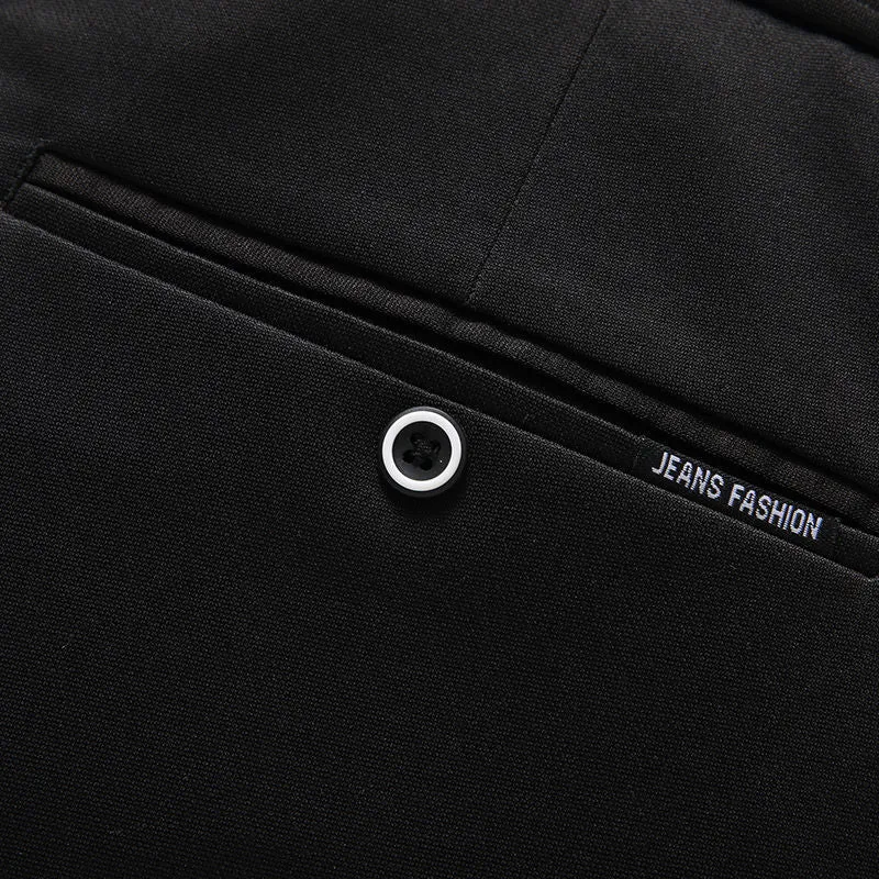 28-40 Summer New Men's Casual Pants Slim-fit Elastic Small Straight Korean Style Suit Pants Men's Pants