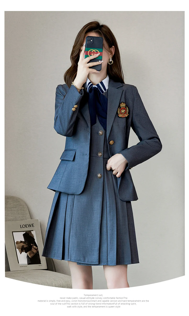 Kindergarten teacher garden clothes interview clothing dress suit group kindergarten teacher fashion temperament early education overalls women