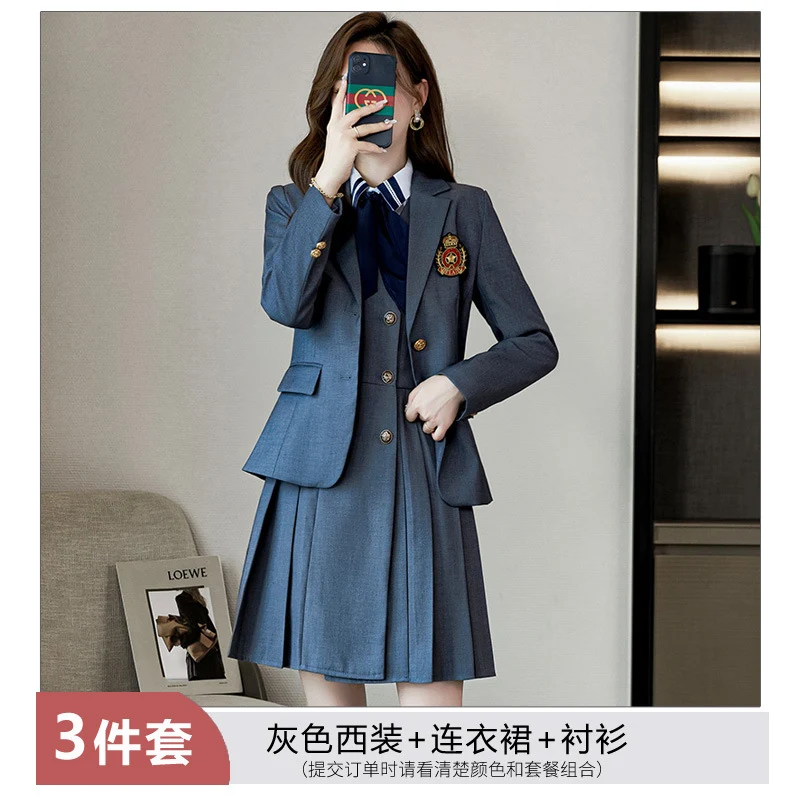 Kindergarten teacher garden clothes interview clothing dress suit group kindergarten teacher fashion temperament early education overalls women